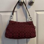 Rare Coach burgundy purse - Image 5