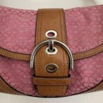 Coach Pink Signature Jacquard Soho Mini Vintage Bag💜🍇 - Image 2