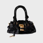 🩷🍒 PreOwned Chloe Paddington black patent leather shoulder Bag🩷🍒 - Image 8