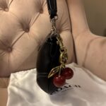 Coach Soho Flap Bag in Black Leather with Cherry Charm NEW - Image 4