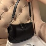 Coach Soho Flap Bag in Black Leather with Cherry Charm NEW - Image 3