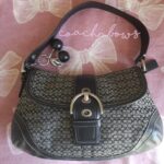 Y2K Vintage Coach Large Soho Signaure Cs Shoulder Purse🖤🍫