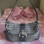 Y2K Vintage Coach Large Soho Signaure Cs Shoulder Purse🖤🍫 - Image 2