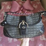 Y2K Vintage Coach Large Soho Signaure Cs Shoulder Purse🖤🍫 - Image 8