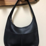Vintage Black Leather Coach Ergo Hobo Shoulder-bag - No Scratches🌺🩷