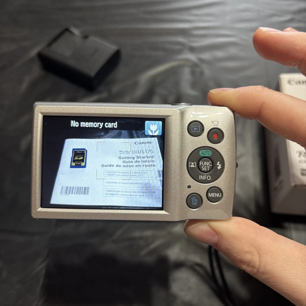 💿 Canon ELPH 180 Silver // [Near MINT] Full Boxed Set ✨ Y2K Digicam - Image 3