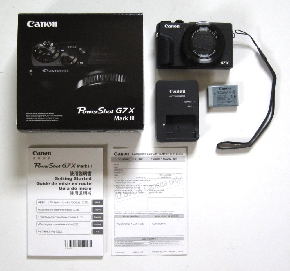 🎬 4K VLOG KING // Canon G7X Mark III Black [Full Boxed Set] 💎 - Image 1