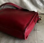 Vintage Coach Purse 9870 Red Leather Court Top Handle Bag Crossbody 🍒❤️‍🔥 - Image 11