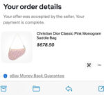 Rare Vintage Saddle Bag Diorissimo Canvas Mini Very Good Condition🌺🩷 - Image 11