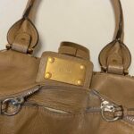 Chloe Paddington Mini Boston Bag Handbag Beige With Gold Padlock Leather✨🔥 - Image 3