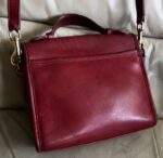 Vintage Coach Purse 9870 Red Leather Court Top Handle Bag Crossbody 🍒❤️‍🔥 - Image 7