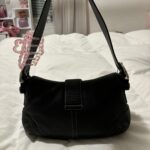 Vintage Coach Black Leather Mini Soho💜🍇 - Image 5