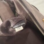 Authentic Grey Looks A Bit Purple In Person Miu Miu Vitello Leather Bow Bag With Gold Hardware And Removable Strap🤎🌆 - Image 8