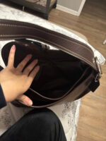 Coach F10192 Medium Vintage Soho Top Flap Y2K Black Leather Shoulder Bag🤎🌆 - Image 4