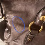 Authentic Grey Looks A Bit Purple In Person Miu Miu Vitello Leather Bow Bag With Gold Hardware And Removable Strap🤎🌆 - Image 5