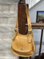 Coach Vintage Crescent Saddle Bag Nyc 9235 Saddle Tan🍂✨