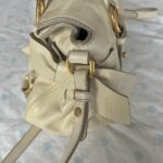 Authentic Cream Miu Miu Vitello Lux Bow Bag With Gold Hardware🤍🗻 - Image 4