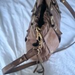 Authentic Brown Miu Miu Vitello Leather Bag With Gold Hardware And Removable Strap🍂✨ - Image 5