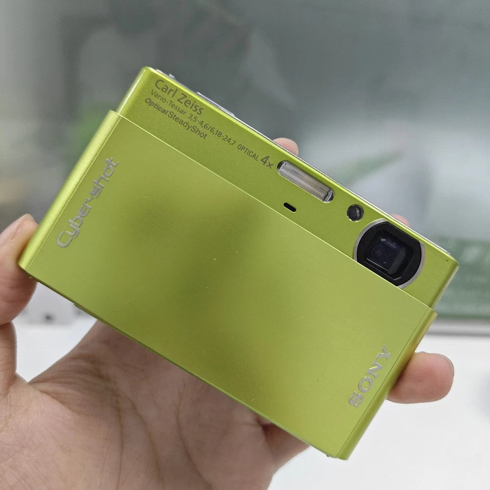 🔋 CYBER-CHIC // Neon Green Sony Cyber-shot DSC-T77 [Full Bundle] 📟 - Image 1