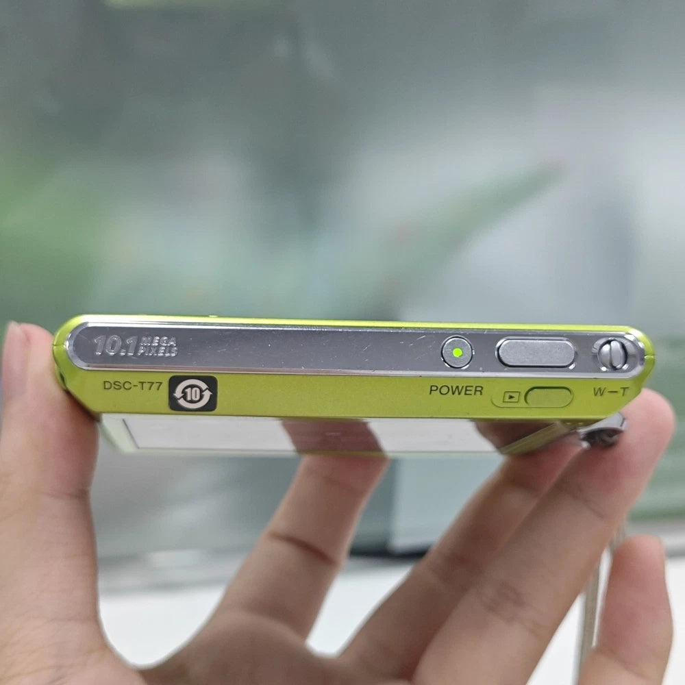🔋 CYBER-CHIC // Neon Green Sony Cyber-shot DSC-T77 [Full Bundle] 📟 - Image 4