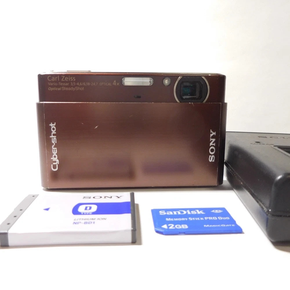 🍫 CHOCOLATE LUXE // Sony Cyber-shot DSC-T77 [Rare Brown] 🎞️ Pocket Cam - Image 1