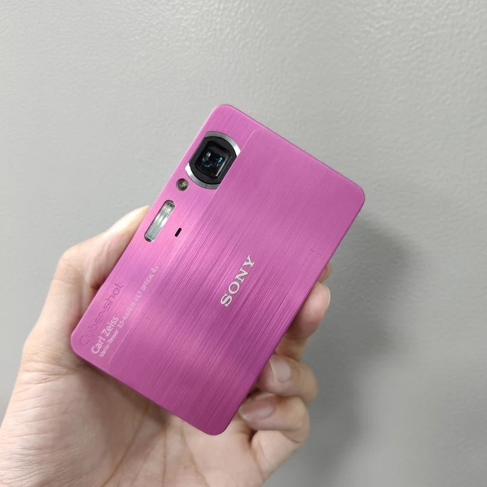 🎀 Y2K LUXE // Pink Sony Cyber-shot DSC-T700 [Full Bundle] ✨ 4GB Internal Memory - Image 1